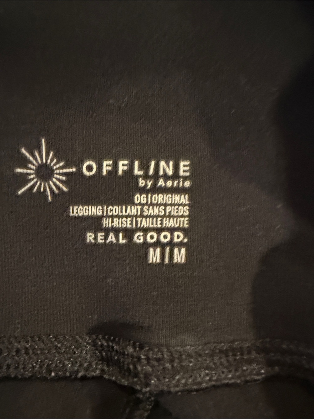 aerie OFFLINE High-Rise Leggings in Black